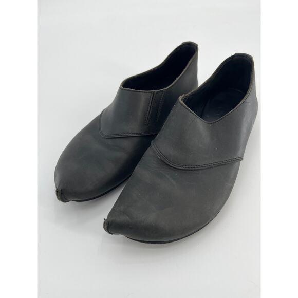 SALE Walk Handmade Shoes Black Leather Pointy Toe Sz 39 Elf Avant Garde - Picture 1 of 10